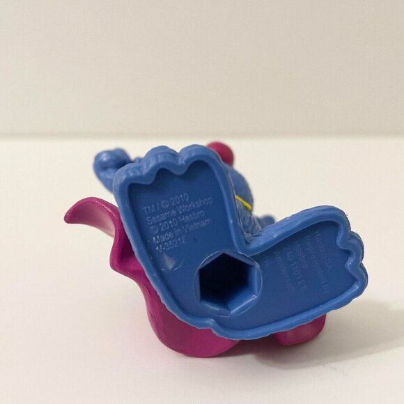 2010 Super Grover Sesame Street Workshop 3 Inch Figure Cake Topper Hasbro PVC - Picture 5 of 11